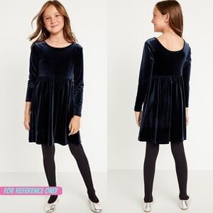 Old Navy Fit & Flare Velvet Dress‎ for Girls SIZE M(8)